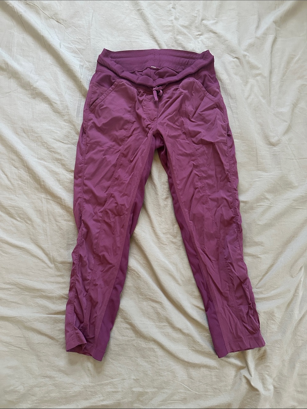 lululemon athletica Burgundy Plum Cropped Studio Pants